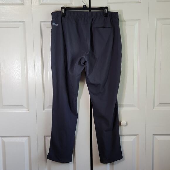 Grey's Anatomy Women's Charcoal Gray Elastic Tie Waistband Scrub Pants Size LG - Picture 2 of 12